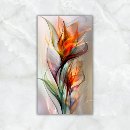 Cuadro de flores con destellos de colores - Imagen 2