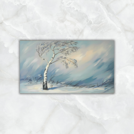 Cuadro árbol de invierno - Imagen 2