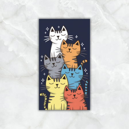 Cuadro Infaltil gatitos con fondo negro - Imagen 2