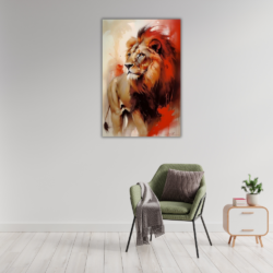 Cuadro de león africano 0002