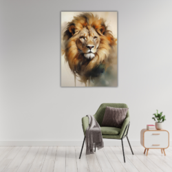 Cuadro de león africano 0004