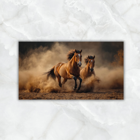 Cuadro dos caballos corriendo 001 - Imagen 2