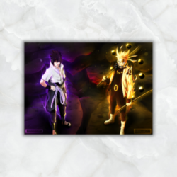 Cuadro Naruto and Sasuke 0001
