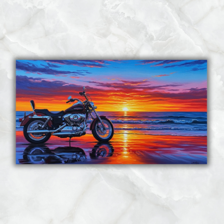 Cuadro Moto Alma Rodante al Ocaso - Imagen 2