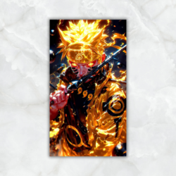Cuadro Naruto modo kurama 001