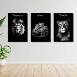 Cuadro de león 021