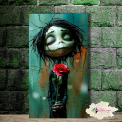 Cuadro Gótico El cadáver y la rosa