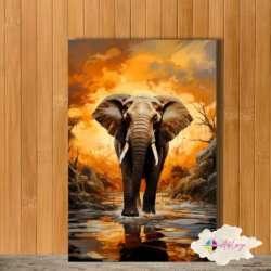 Cuadro de Animales - Elefante 007