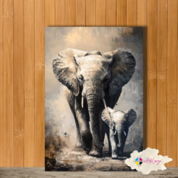 Cuadro de Animales - Elefante 004