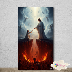 Cuadro Religioso - El bien y el mal 001