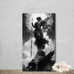 Cuadro Religioso - arcángel Miguel 001