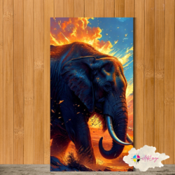 Cuadro de Animales - Elefante 010