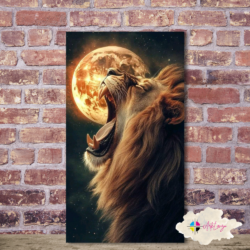 Cuadro de león 018