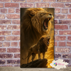 Cuadro de león 007