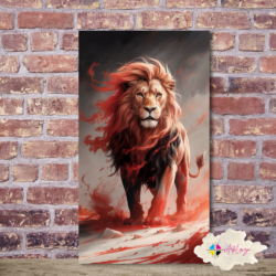 Cuadro de león 003