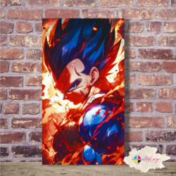 Cuadro Dragon Ball - Vegeta blue 002