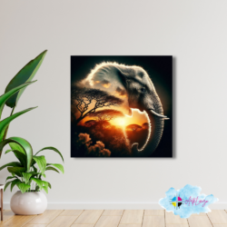 Cuadro de Animales - Elefante 016