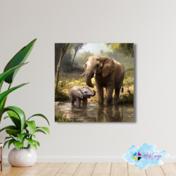 Cuadro de Animales - Elefante 017