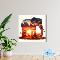 Cuadro de Animales - Elefante 020