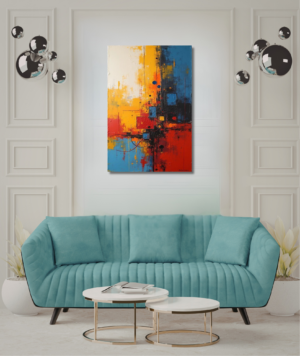 Cuadro Abstracto de colores intensos