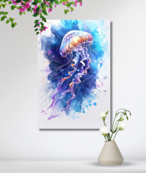 Medusa estilo explosión de colores