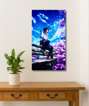 Cuadro Sasuke Uchiha Observando - Naruto Shippuden – Canvas anime