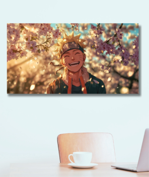 Cuadro Naruto feliz – Canvas anime decorativo lleno de energía