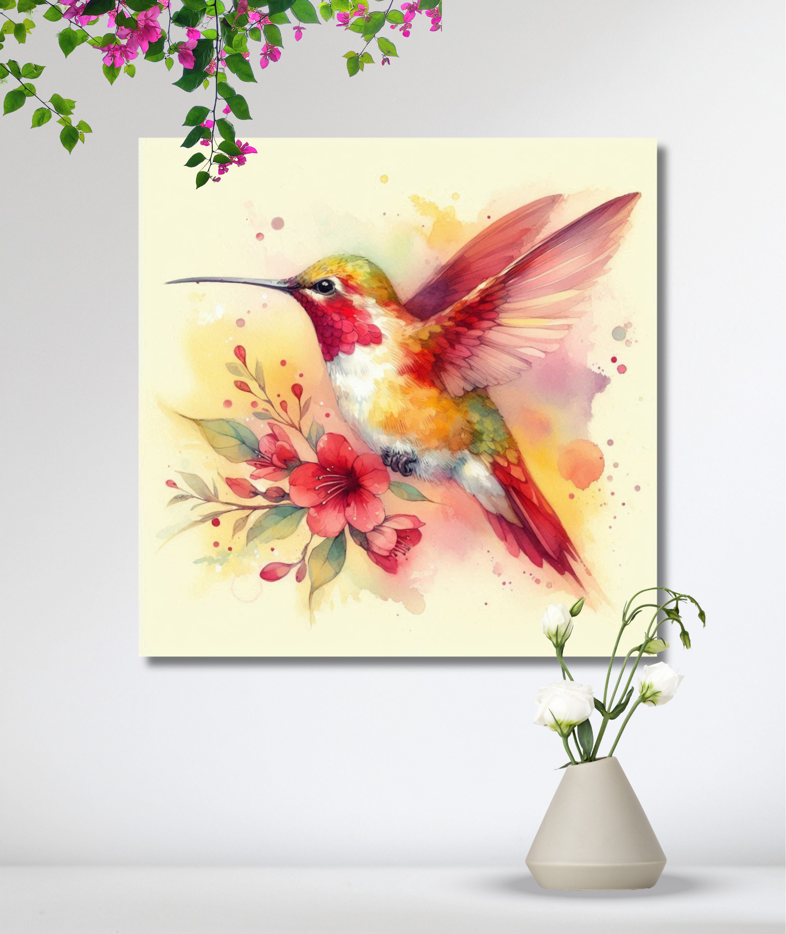 Cuadro animales - colibrí 001