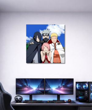 Cuadros Equipo 7 Adultos con Kakashi | Naruto Shippuden Canvas Anime Épico