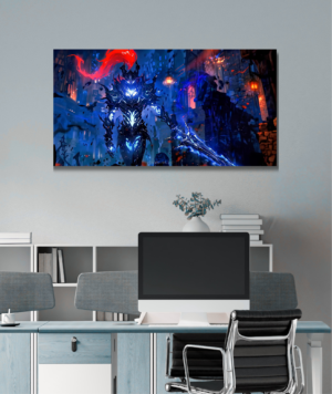 Cuadro Igris con su Espada Solo Leveling Canvas | Arte Anime Épico