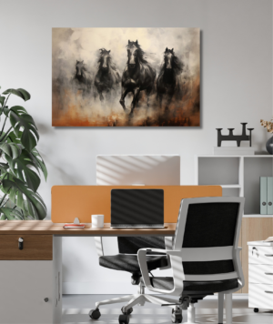 Cuadro animales - caballos cabalgando