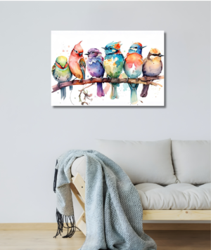 Cuadro animales - Aves, pajaritos en la rama
