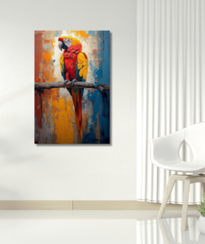 Cuadro animales - Aves Guacamayo 001