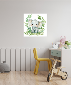 Cuadro infantil - elefantito 001