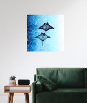 Cuadro de animales - mantarraya 003