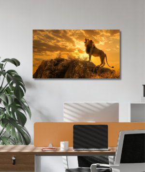 Cuadro animales - león 002