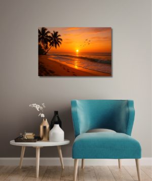 Cuadro Naturaleza - paisaje puesta de sol 002