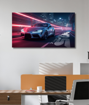 cuadro canvas toyota supra gt arte automotriz moderno decorativo