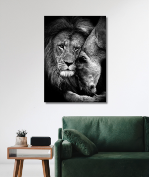 Cuadro animales - amor de leones
