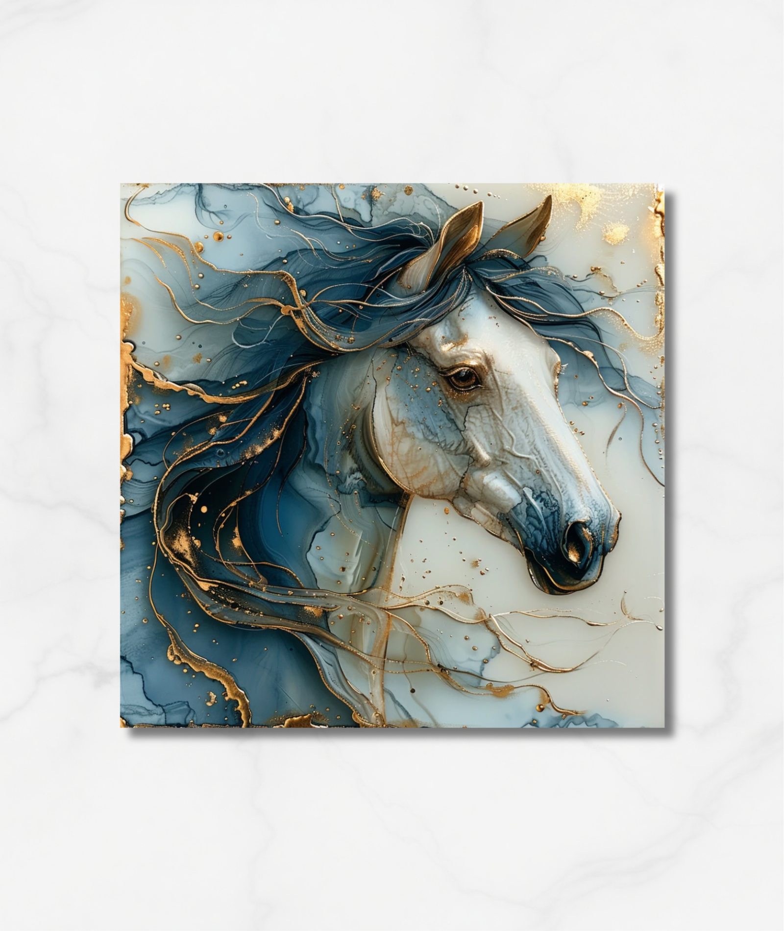 Cuadro animales – caballo blanco 002 - Imagen 2