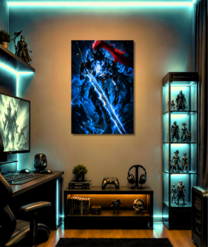 Cuadro Canvas Igris Solo Leveling | Decoración Gamer Anime Premium